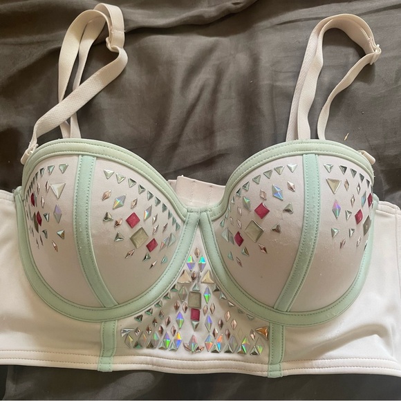 Rare VS Rhinestone Bikini Set - Picture 2 of 8